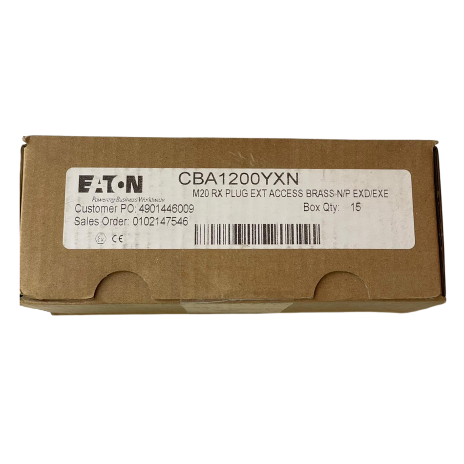 EATON CBA1200YXN M20 Brass External Access Plug