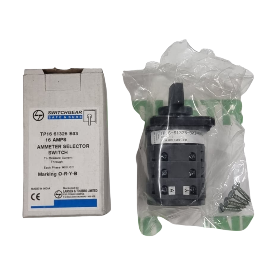 L&T TP16-61325-B03-FHAB Ammeter Selector Switch 16A