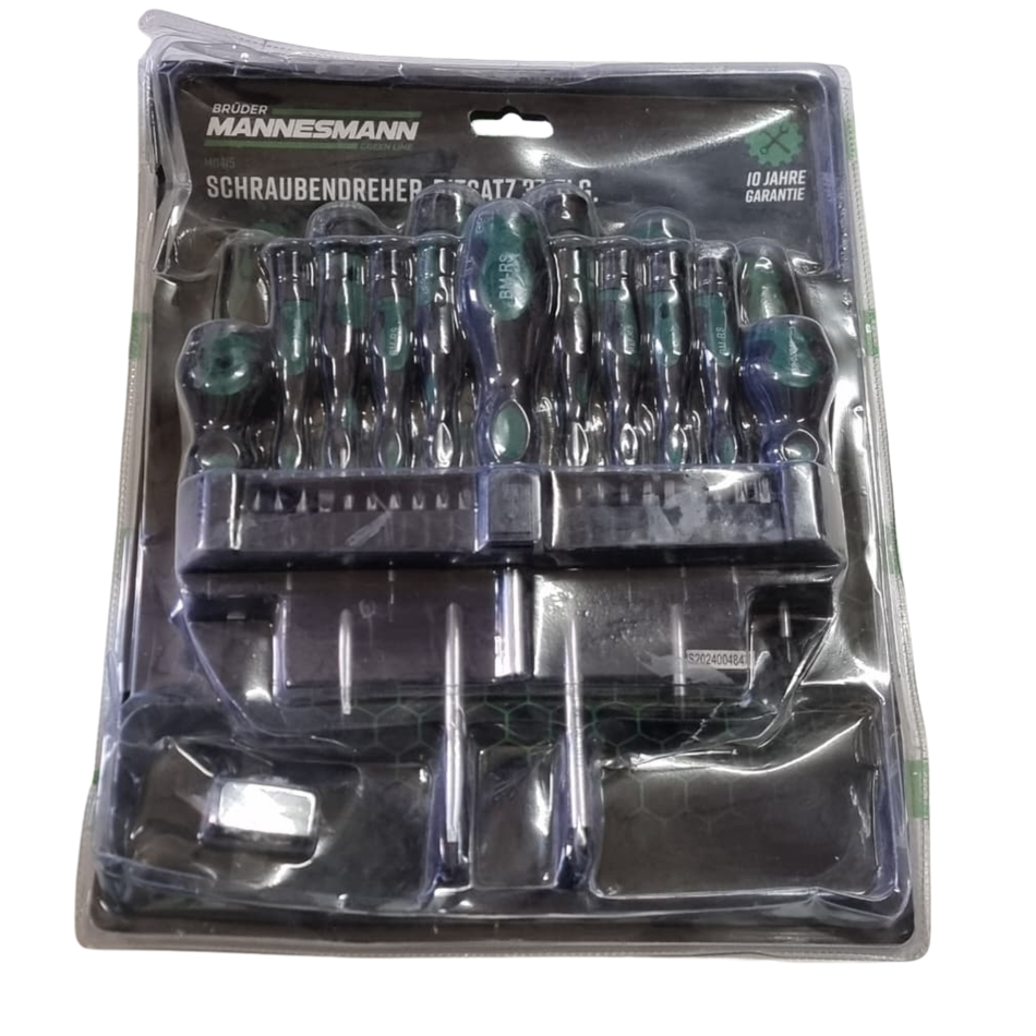 Brüder Mannesmann M11415 37 Pieces Screwdriver Bit Set