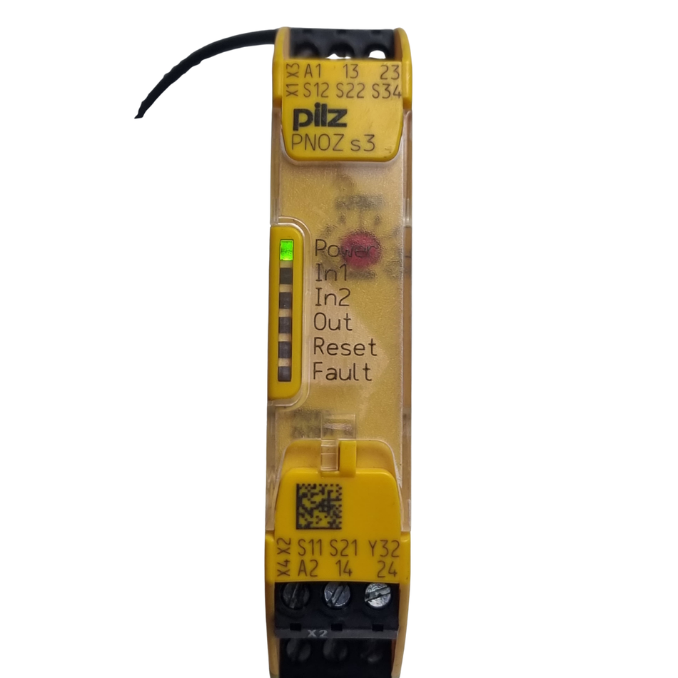 PILZ PNOZ s3 24VDC 2 N/O Safety Relay 750103