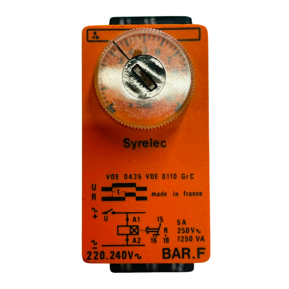 Syrelec BAR.F Time Delay Relay 220-240V AC