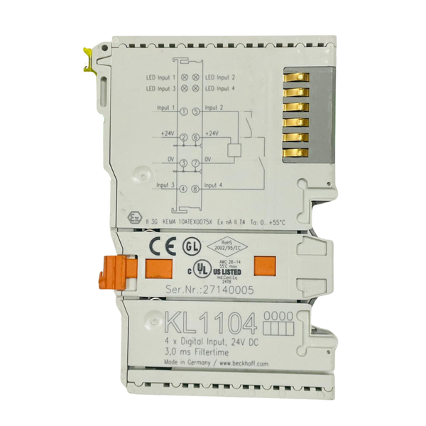 Beckhoff KL1104 Digital Input Bus Terminal 24V DC