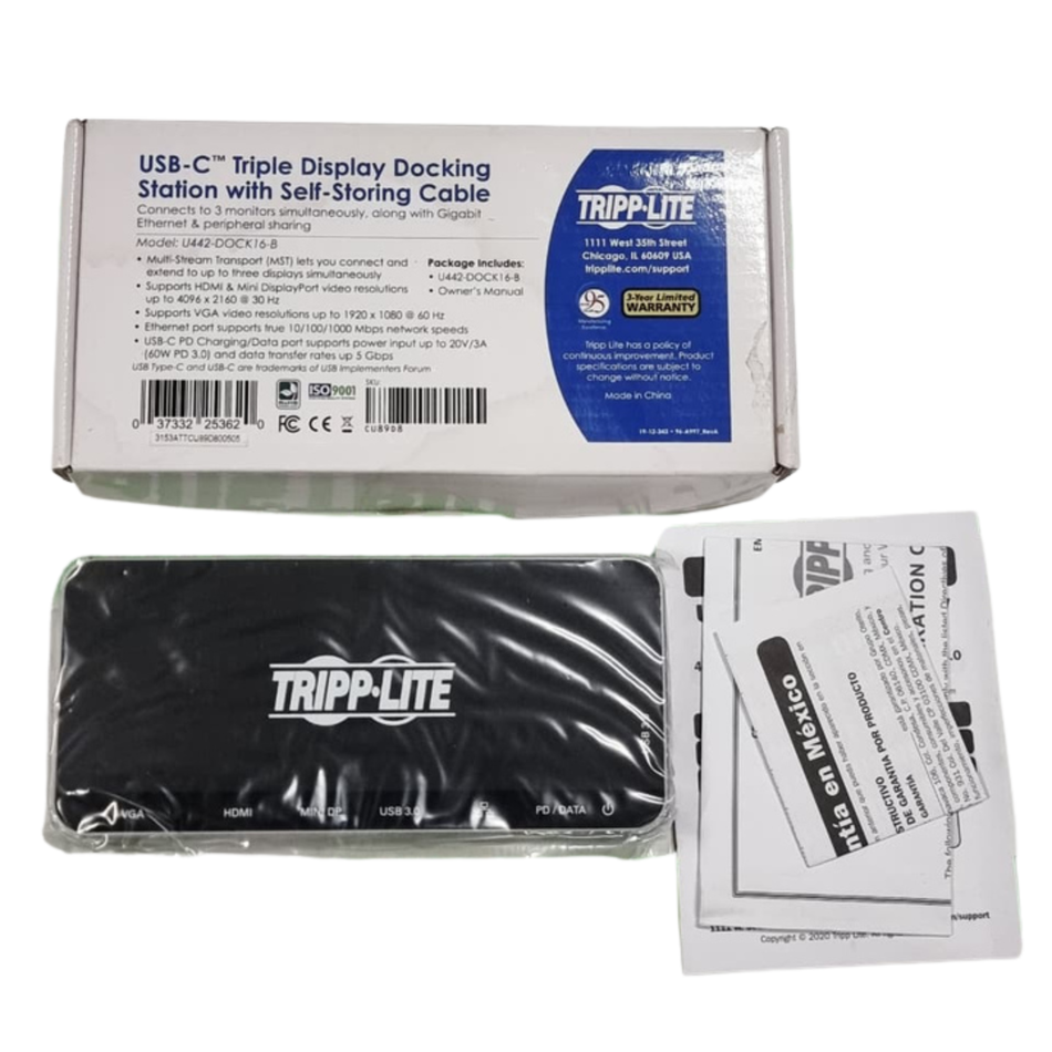 Tripp Lite U442-DOCK16-B USB-C Docking Station