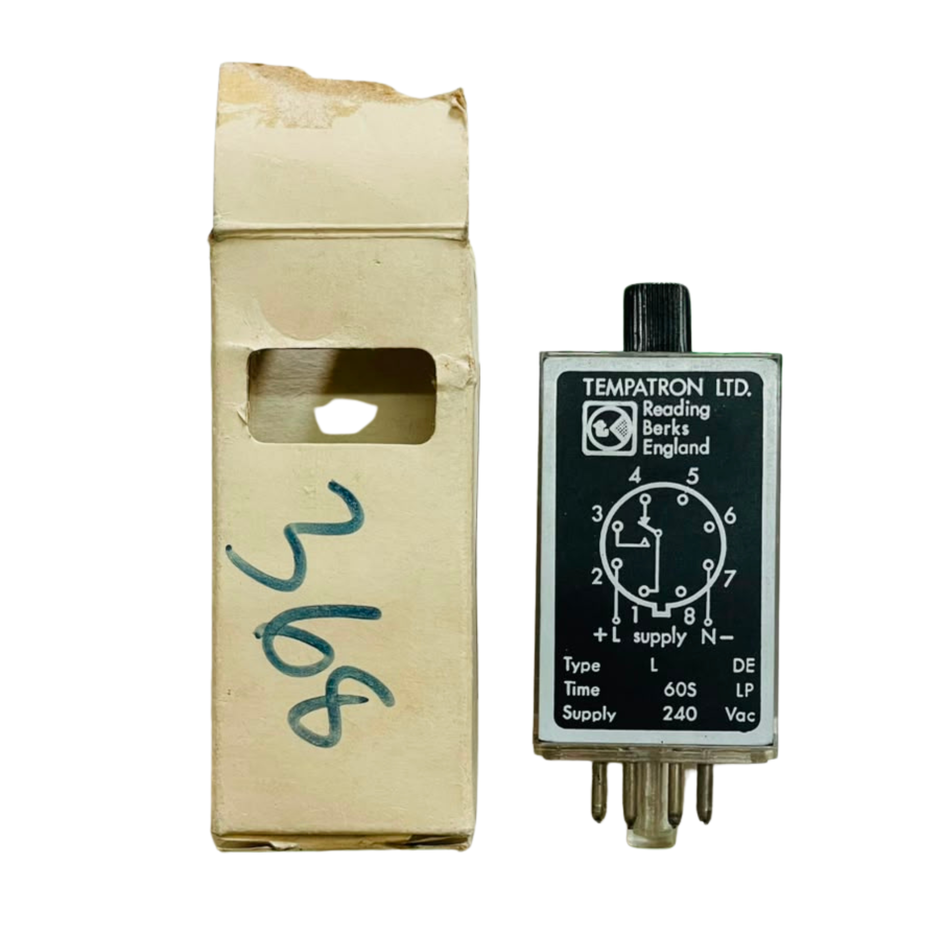 Tempatron LDE Time Delay Relay 240Vac 0-60S