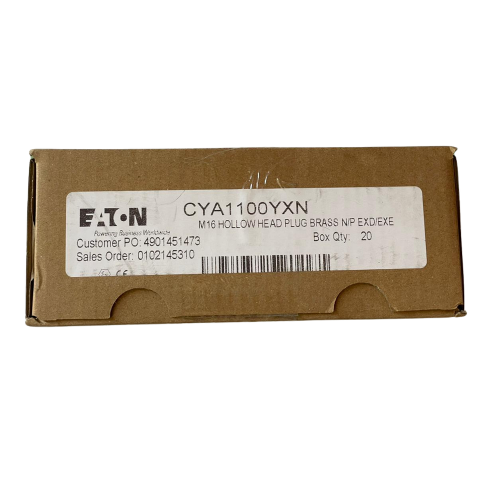 EATON CYA1100YXN M16 Brass Hollow Head Plug