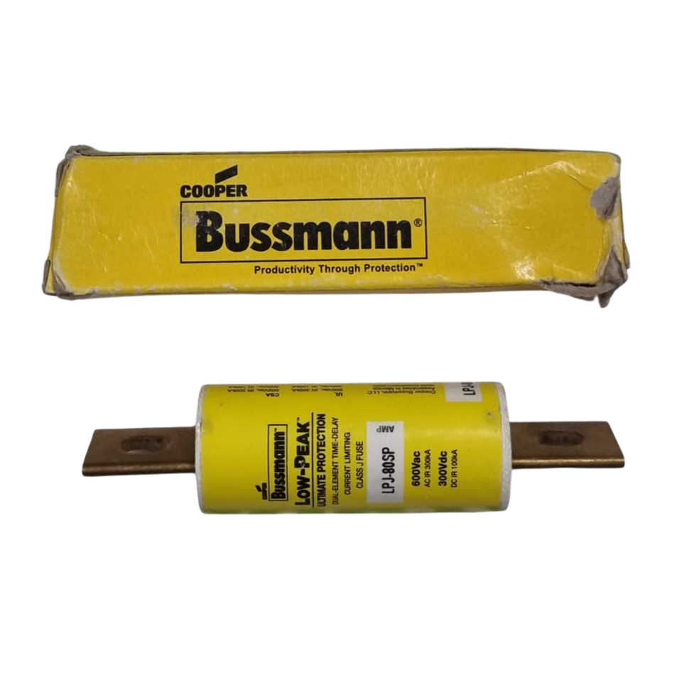 Eaton Cooper Bussmann Low-Peak LPJ-80SP Fuse 80A 600VAC