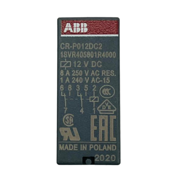 ABB CR-P012DC2 Interface Relay 1SVR405601R4000 12V DC 8A