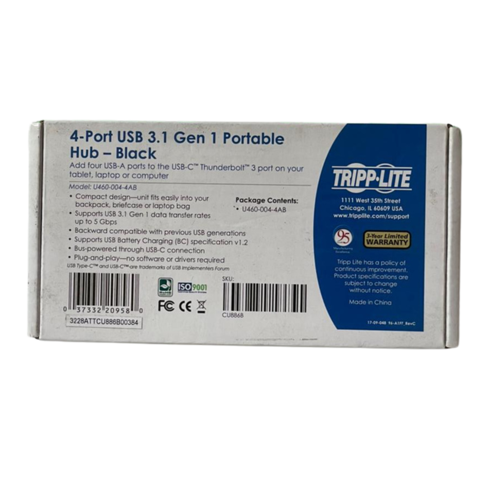 Tripp Lite U460-004-4AB 4-Port Portable Hub