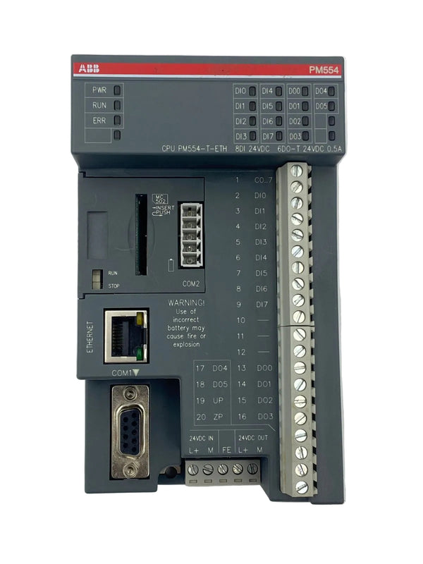 ABB PM554-T-ETH A0 1TNE968900R0110 Central Processing Unit Ethernet