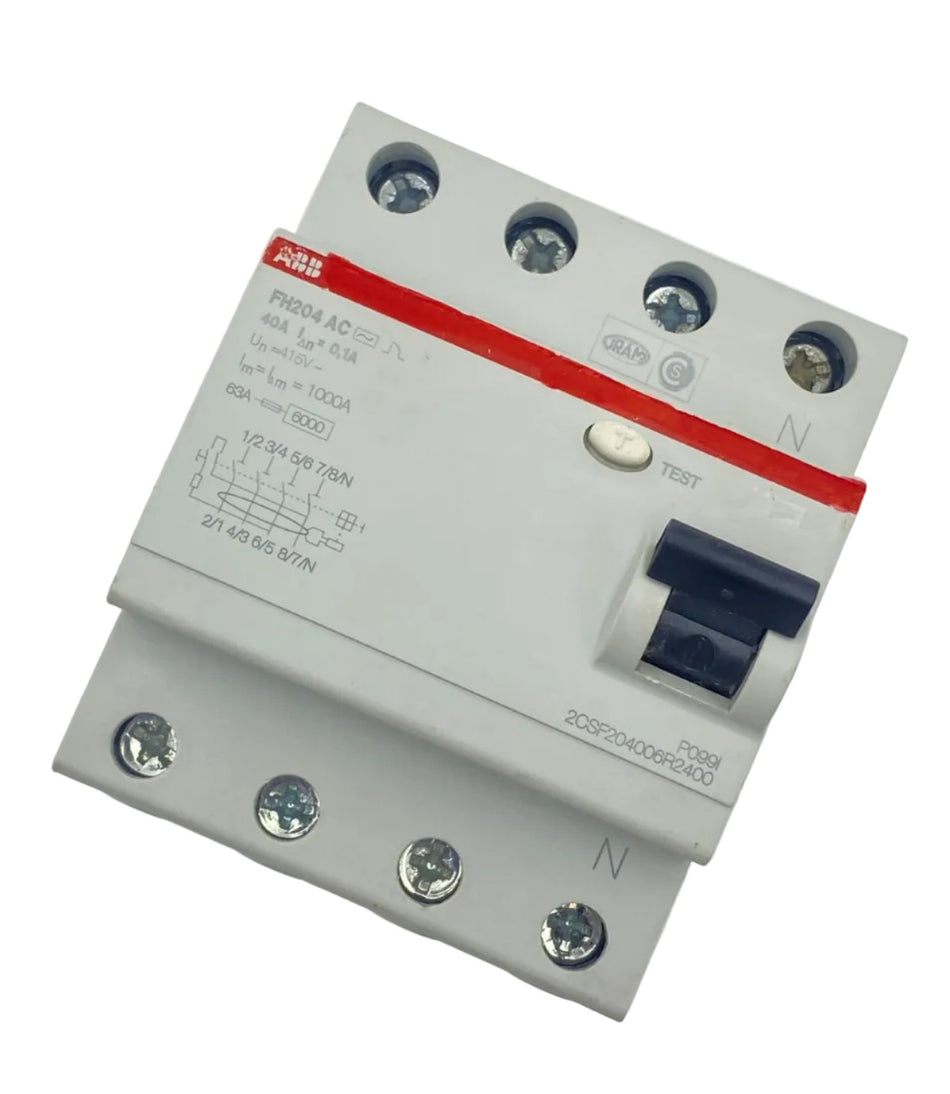 ABB FH204 AC-40A/415V 2CSF204006R2400 Residual Current Circuit Breaker 4 Pole
